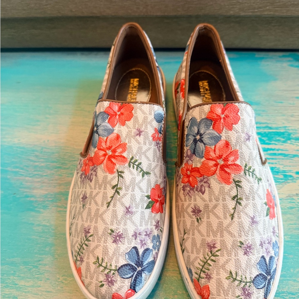 Michael Kors Floral Slip-On Slides